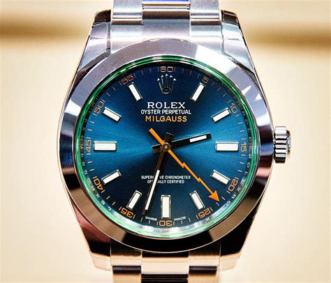 rolex milgauss review blue|Rolex Milgauss price.